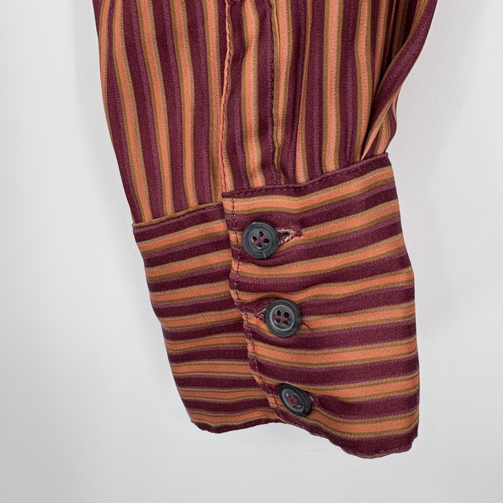 Free People X Revolve My Everything Wrap Top Blouse M Cropped Satin Chocolate - Picture 8 of 15